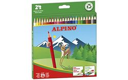 Alpino AL010658 722854 - Astuccio cartone 24 mattite, Multicolore