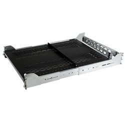 StarTech.com Étagère Coulissante 2U pour Serveur avec Bras de Gestion des Câbles - Profondeur Réglable de 70 à 80 cm - 50 kg - Étagère 19" pour Rack d'Équipement - Profondeur 61cm (UNISLDSHF19M)