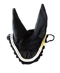 Rhinegold Fly Veil/Noise Muffler-Full-Black Velo de Mosca, Negro, Plein