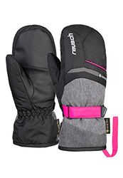 Reusch Guanti unisex Bolt GTX Junior con membrana Gore-TEX di alta qualità Blck/Blck Melang/Pink Glo, 5,5