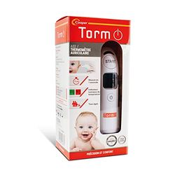 TORM - Thermomètre auriculaire - Prise de température auriculaire - Technologie infrarouge - Thermomètre premium - 1 unité