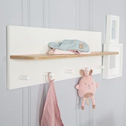 roba Wandgarderobe 'Ava' met plank & 5 garderobehaken, HxBxD: 29 x 90 x 16,5 cm