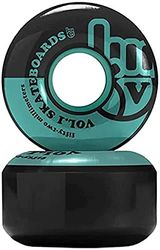 Vol.1 Unisex – Volwassenen No.1 skateboard wielen, zwart, 52 mm