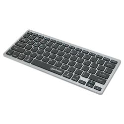 Manhattan 180559 Teclado Inalámbrico Dual-Mode Ultra Delgado Diseño Elegante Negro/Plata
