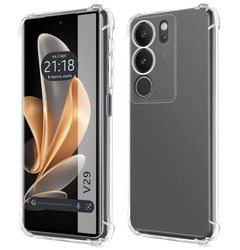 Tumundosmartphone Pokrowiec Silikon Anti-Shock Przezroczysty na Vivo V29 5G