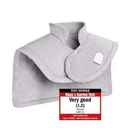 Promed Verwarmingskussen voor rug en nek met automatische uitschakeling, schouderverwarmingskussen & rugwarmer NRP-2.0, warmtekussen rug 52 x 56 cm, wasbare warmte-poncho
