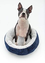 Wags N' Whiskers Caden Corduroy Pet Bed Orthopedic Large in Navy