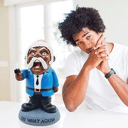 HAIFENGDA Say What Again - Gnomo da giardino arrabbiato, gnomo divertente con un'arma, ornamenti in resina, 22,9 cm, statue da giardino per interni ed esterni, decorazione artistica per prato/cortile