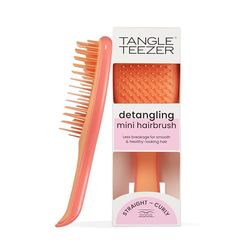 Tangle Teezer Mini Ultimate Detangler - For Wet & Dry Hair - Detangling Brush for All Hair Types - Perfect Brush For Kids & Travel - Salmon Pink & Apricot