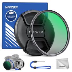 NEEWER Filtr CPL 77 mm z osłoną obiektywu, ultra cienki, wielofunkcyjny, powlekany nano, okrągły filtr polaryzacyjny ze szkłem optycznym HD do obiektywu aparatu, zmniejsza odbicie i odblaski, zwiększa