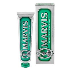 Marvis Pasta de dentes de menta, clássica e forte, 85 ml, gel dentífrico com garantia de sabor, pasta de dentes para uma frescura revitalizante e durável