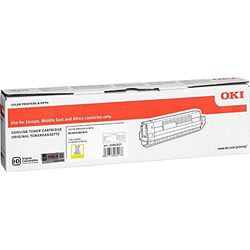 OKI Toner Compatible avec Imprimante MC853 7300 côtés Jaune