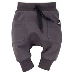 Pinokio Baby pompbroek Dreamer broek I 100% katoen grijs - joggingbroek, harembroek pompbroek slipbroek, uniseks, grijs, 62 cm