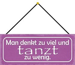 Schatzmix Tin-Plate Sign, Sheet metal, Multicoloured, 27x10 cm