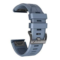 NotoCity Armband voor Garmin Fenix 5/Fenix 5 Plus/Fenix 6/Fenix 6 Pro/Forerunner 935/945, 22 mm brede siliconen Quick-Fit horlogebandje, meerdere kleuren (leisteen)