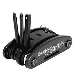 RAYMOND - Outil multifonctions de réparation pour vélo / VTT - 15 en 1 - Clés Allen (2 - 2.5 - 3 - 4 - 5 - 6) / Douilles (8mm à 10mm) / Tournevis (plat - cruciforme) - Outils multifonction randonnée