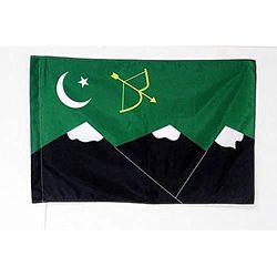 Burushaskis vlag van Pakistan 90x60cm - Burushaskis vlag 60 x 90 cm Hoes voor vlaggenmast - AZ FLAG