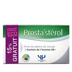 Yves Ponroy Prosta’stérol – complément alimentaire Homme - prostate et confort urinaire – huile de pépin de courge titrée en phytostérol, zinc, pollen – Yves Ponroy 120 capsules