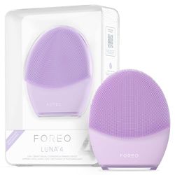 FOREO LUNA 4, spazzola detergente viso, Massaggio viso rassodante, Spazzola viso anti-age, Favorisce l'assorbimento delle formule di skincare, Pulizia viso semplice, Sensitive Skin