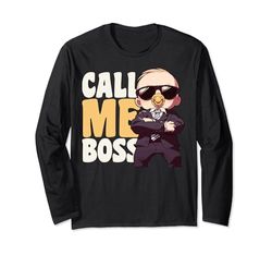 Baby Boss «Call Me Boss» Like a Boss Kids Maglia a Manica