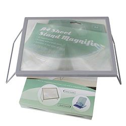 Mobiclinic, Loupe de Lecture, Marque européenne, sur Pieds, Pleine Page, Mains Libres, Grossissement x2, Rectangulaire