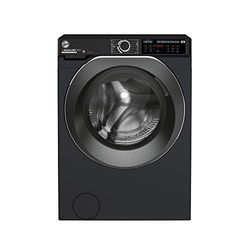 Hoover H-WASH&DRY 500 Freestanding Washer Dryer, 9 Kg Wash + 6 Kg Dry, 1400 RPM, Combined Cycle Class D, Wi-Fi & Bluetooth, Auto Care & Hygiene Cycle, Black, 60x58x85 cm - HD 496AMBCB/1-80