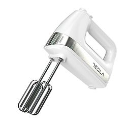 Tesla Batidora de Mano MX500WX, 500W, 5 Velocidades, Función Turbo, 2 Varillas + 2 Ganchos, Blanco