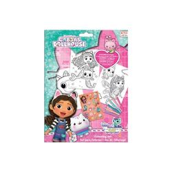 Set da colorare con adesivi (con 4 matite colorate), Gabby's Dollhouse