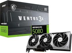 MSI NVIDIA GeForce RTX 5080 16G VENTUS 3X OC GDDR7 256bit, scheda video con frequenza di boost fino a 2655 MHz, PCIe Gen 5, DLSS 4, 3 porte DP 2.1, 1 porta HDMI 2.1, pronta per SFF (Small Form Factor)