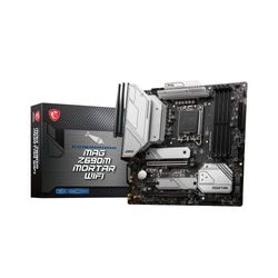 MSI MAG Z690M MORTAR WIFI Motherboard, Micro-ATX - Supports Intel 12th Gen Core Processors, LGA 1700 - DDR5 Memory Boost 6200+MHz/OC, PCIe 4.0 & 3.0 x16 Slots, 2 x M.2 Gen4 Slots, Wi-Fi 6E