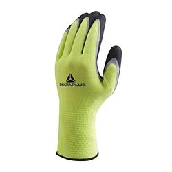 Delta plus - Set handschoenen polyester nitril AM/zwart maat 8 (1 paar).