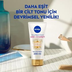 NIVEA Luminous630 - Crema per il corpo anti-smagliature e macchie di pigmento, la lozione per il corpo bilancia le differenze nel tono della pelle, la consistenza leggera e idrata per 48 ore (200 ml)