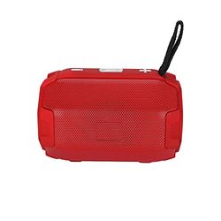 Oplaadbare draadloze bluetooth-luidspreker, draagbare stereo bluetooth-luidspreker, draadloze dual pairing buitenluidspreker voor thuis feest (rood)