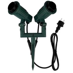 REV Spiedino da giardino senza lampadina, cavo 1,4 m, max. 80 W-E27, verde