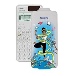 Casio FX-991SP CW, calcolatrice scientifica con SDG illustrata da Paco Roca, consigliata per il curriculum spagnolo e portoghese, 5 lingue, oltre 560 funzioni, solare, bianco