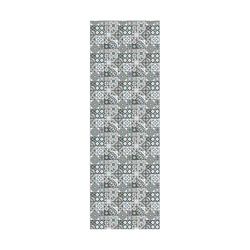 Doge Milano Chemin de cuisine, 100% Made in Italy, Tapis résistant aux taches avec impression numérique, Tapis antidérapant et lavable, Motif géométrique - Deanne, cm 100x52
