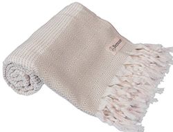 Bersuse 100% Cotton - Hierapolis Turkish Towel - Beige