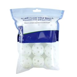 PGA Tour Airflow, Palline da Golf Air Flow per Allenamento (Confezione da 12), Colore: Bianco Unisex-Adulto