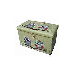 Biscottini Pouf Contenitore cassapanca L60,5xPR36,5xH36,5 - Scatola Porta Giochi Bambini - Portagiochi Bambini contenitori con Coperchio - Pouf Contenitore Giochi