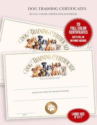 Dog Training Certificate: Dog Training Certificate