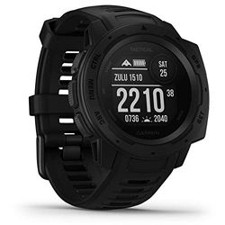 Garmin Instinct Tactical – robust GPS-Smartwatch med taktiska funktioner. Amerikansk militärstandard och vattentät upp till 10 ATM. Med sport-/fitnessfunktioner, kompass, 14 batterier (renoverad)