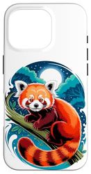 Moonlight Forest Red Panda Bear Pandas Case for iPhone 16 Pro