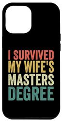 Custodia per iPhone 14 Plus Sono sopravvissuto a mia moglie Master Laurea Moglie Amici
