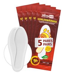 THERMOPAD Palmilhas de aquecimento L (40-41) - 5 pares - calor natural até 8 horas - para todos os sapatos - ativado pelo ar imediatamente