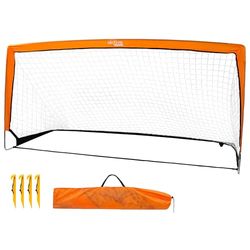 AKTIVE Opvouwbaar voetbaldoel voor kinderen, trainingsaccessoires, voetbaldoel afmetingen 200 x 100 x 100 cm, inclusief 4 haringen, outdoor-spelletjes voor kinderen (54119)