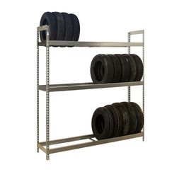 Simon Rack Étagère á pneus, 21 pneus, 2000x1500x450 mm, Porte-Pneu en Métal, Charge jusqu'à 120 kg, Galvanisé - Simonauto
