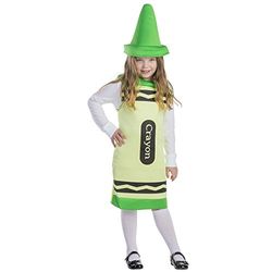 Dress Up America Kids Crayon Costume - Green Crayon Costume for Girls and Boys - Great Role Play Costume Set