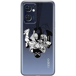 ERT GROUP mobile phone case for Oppo RENO 7 5G original and officially Licensed Marvel pattern Spider Man 043 optimally adapted to the shape of the mobile phone, partially transparent