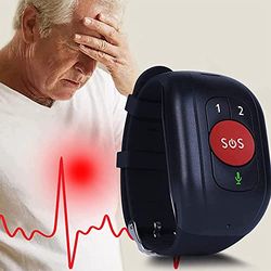 MITLOW Ansluten till falldetektor armband SOS Panikknapp för äldre GPS 4G GPS-samtal Tracker IP67 vattentät stegräknare