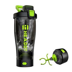 HeaDot Elektrische eiwitshakerfles, Shakers Cups voor eiwitshakes en maaltijdvervangende shakes, 24 oz oplaadbare Type-C blenderflessen, gemaakt met Tritan, BPA-vrij